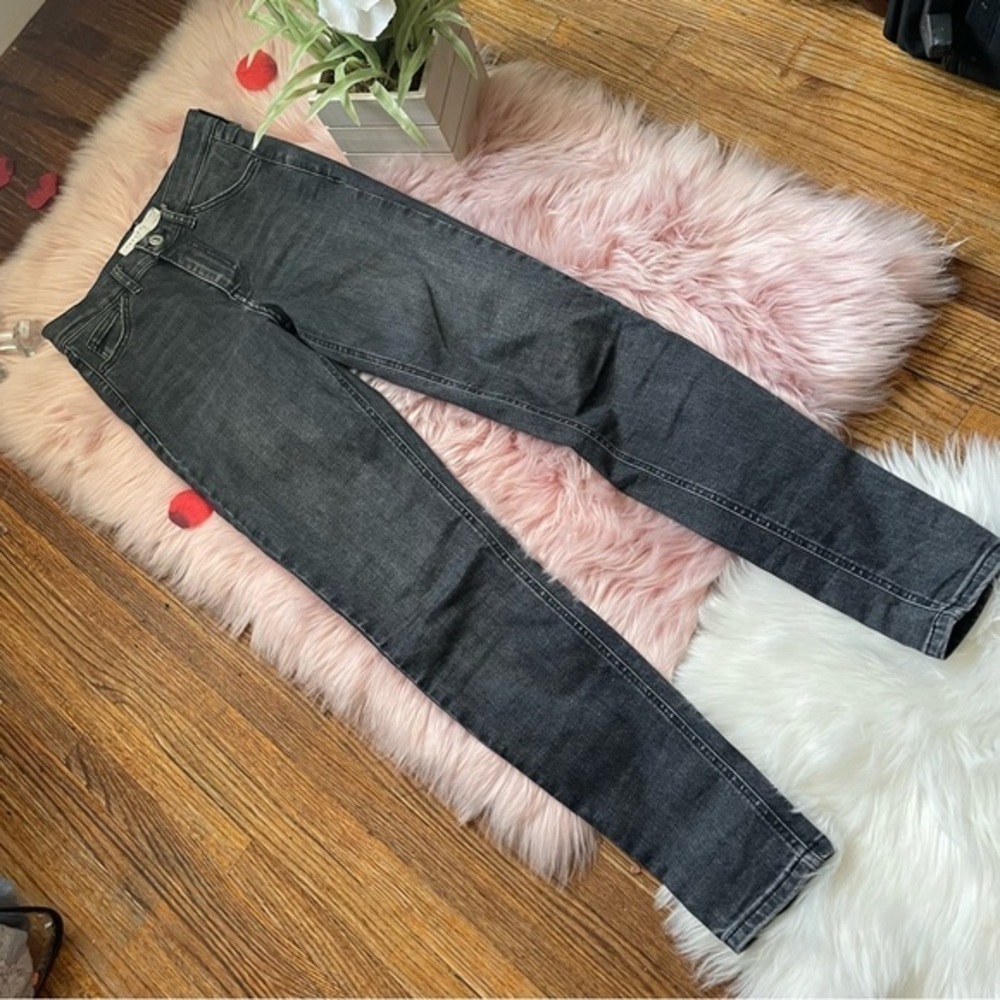 Ladies Topshop Black Jamie Jeans